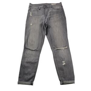 P8361 pistola size 30 straight grey wash jeans lycra career casual comfort USA